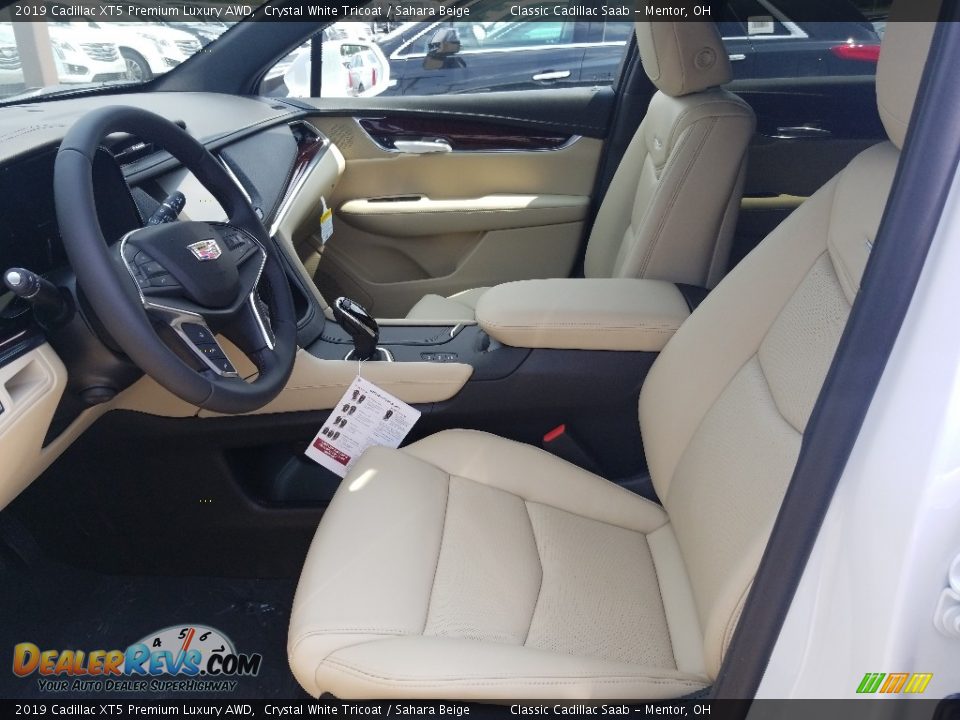 Sahara Beige Interior - 2019 Cadillac XT5 Premium Luxury AWD Photo #3