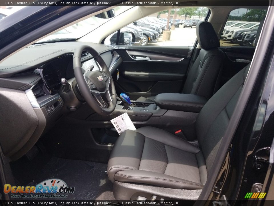 2019 Cadillac XT5 Luxury AWD Stellar Black Metallic / Jet Black Photo #3