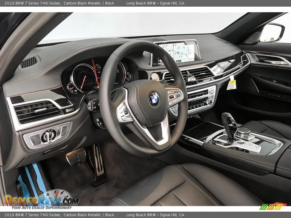 Black Interior - 2019 BMW 7 Series 740i Sedan Photo #5