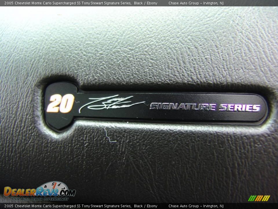 2005 Chevrolet Monte Carlo Supercharged SS Tony Stewart Signature Series Black / Ebony Photo #32