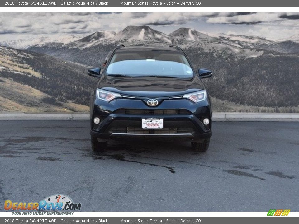 2018 Toyota RAV4 XLE AWD Galactic Aqua Mica / Black Photo #2