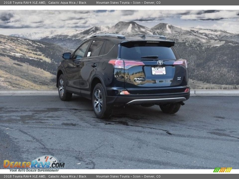 2018 Toyota RAV4 XLE AWD Galactic Aqua Mica / Black Photo #3
