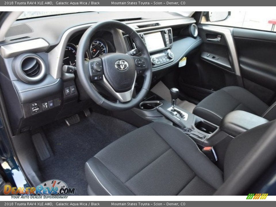 2018 Toyota RAV4 XLE AWD Galactic Aqua Mica / Black Photo #5