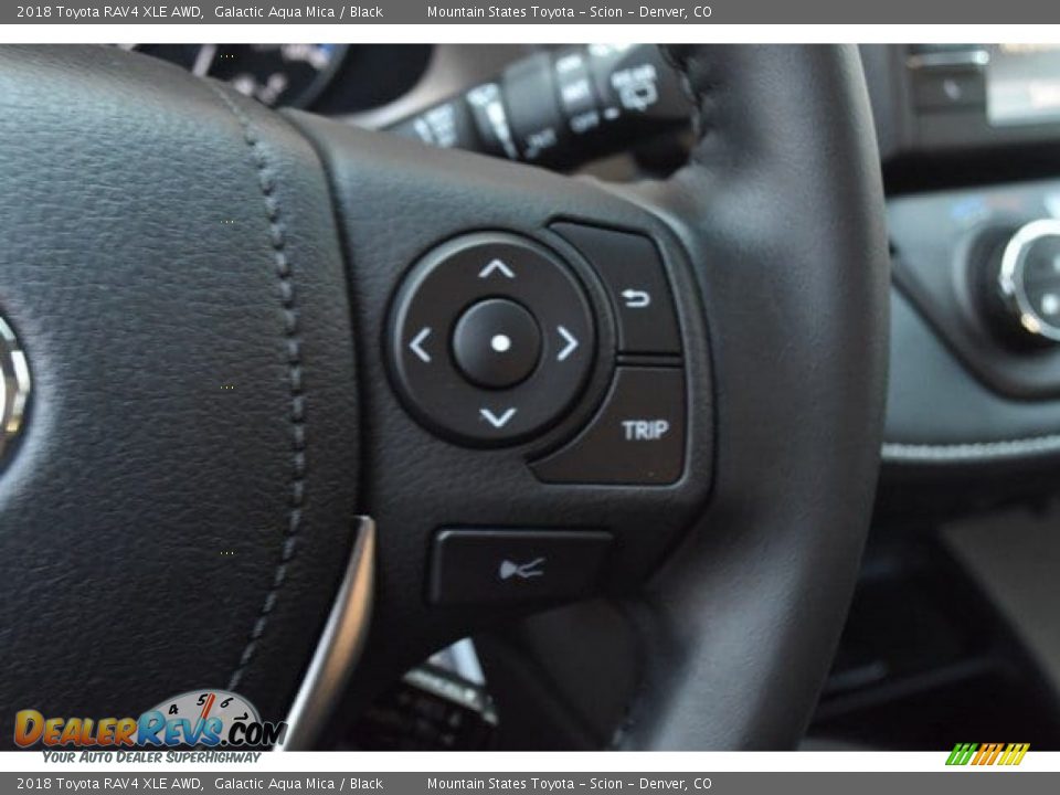 2018 Toyota RAV4 XLE AWD Galactic Aqua Mica / Black Photo #28