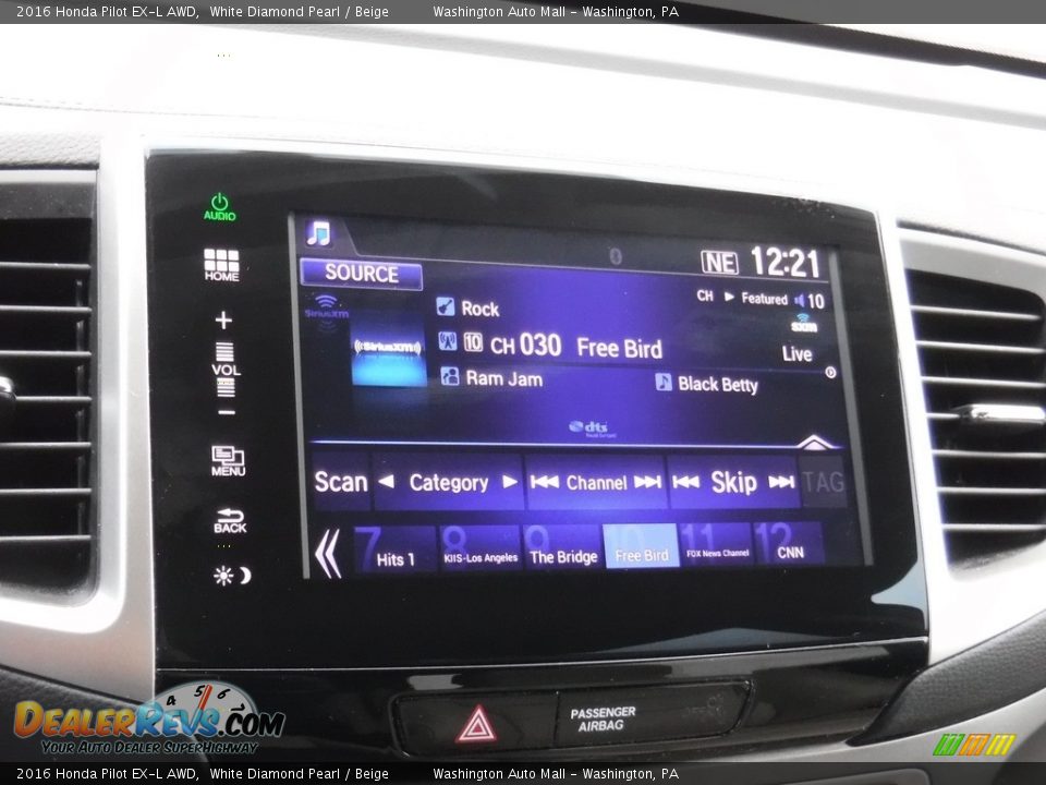 2016 Honda Pilot EX-L AWD White Diamond Pearl / Beige Photo #22
