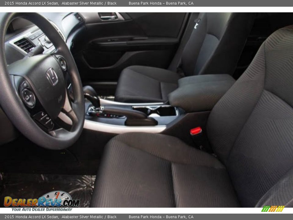 2015 Honda Accord LX Sedan Alabaster Silver Metallic / Black Photo #3