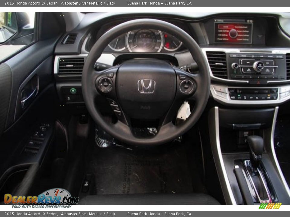 2015 Honda Accord LX Sedan Alabaster Silver Metallic / Black Photo #5