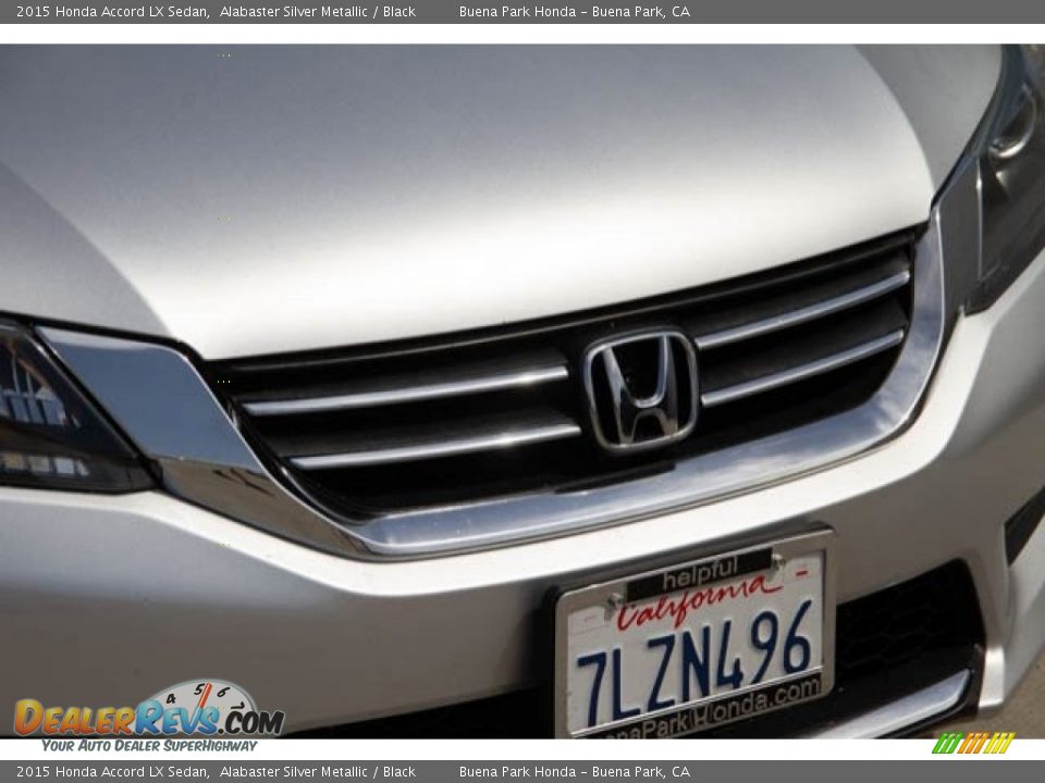 2015 Honda Accord LX Sedan Alabaster Silver Metallic / Black Photo #8