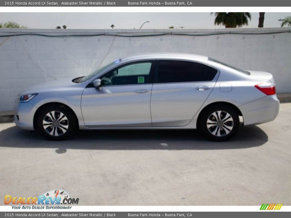 2015 Honda Accord LX Sedan Alabaster Silver Metallic / Black Photo #13