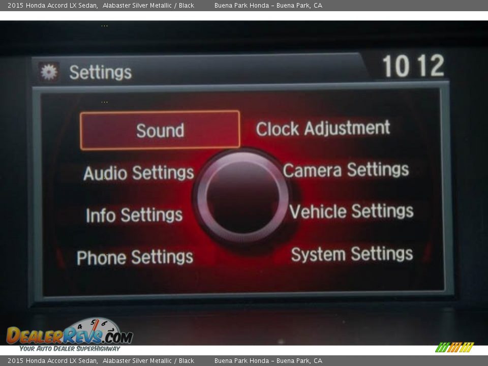 2015 Honda Accord LX Sedan Alabaster Silver Metallic / Black Photo #22