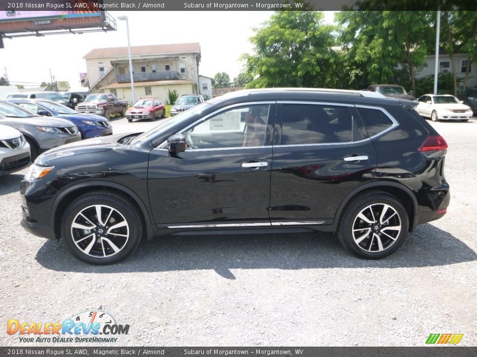 2018 Nissan Rogue SL AWD Magnetic Black / Almond Photo #7
