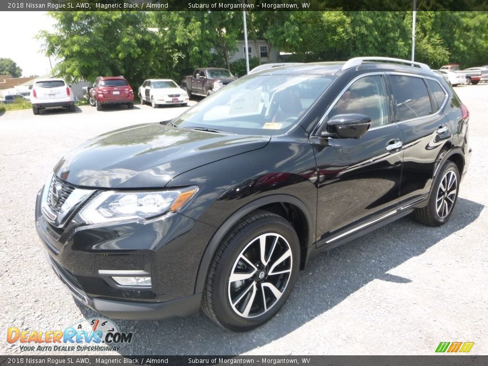 2018 Nissan Rogue SL AWD Magnetic Black / Almond Photo #8