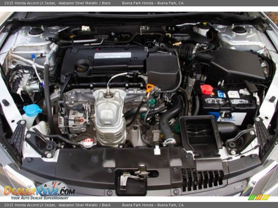 2015 Honda Accord LX Sedan Alabaster Silver Metallic / Black Photo #30