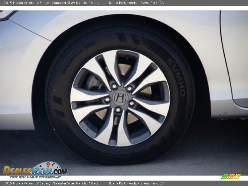 2015 Honda Accord LX Sedan Alabaster Silver Metallic / Black Photo #34