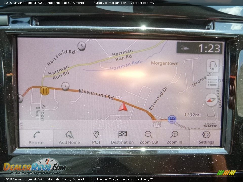 2018 Nissan Rogue SL AWD Magnetic Black / Almond Photo #17