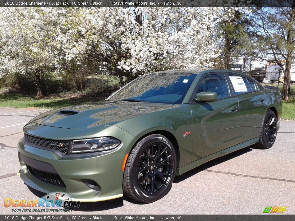 2018 Dodge Charger R/T Scat Pack F8 Green / Black Photo #2