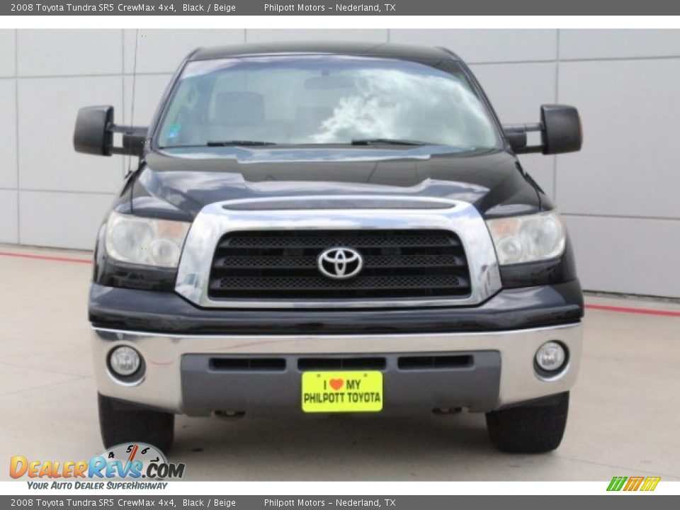 2008 Toyota Tundra SR5 CrewMax 4x4 Black / Beige Photo #2