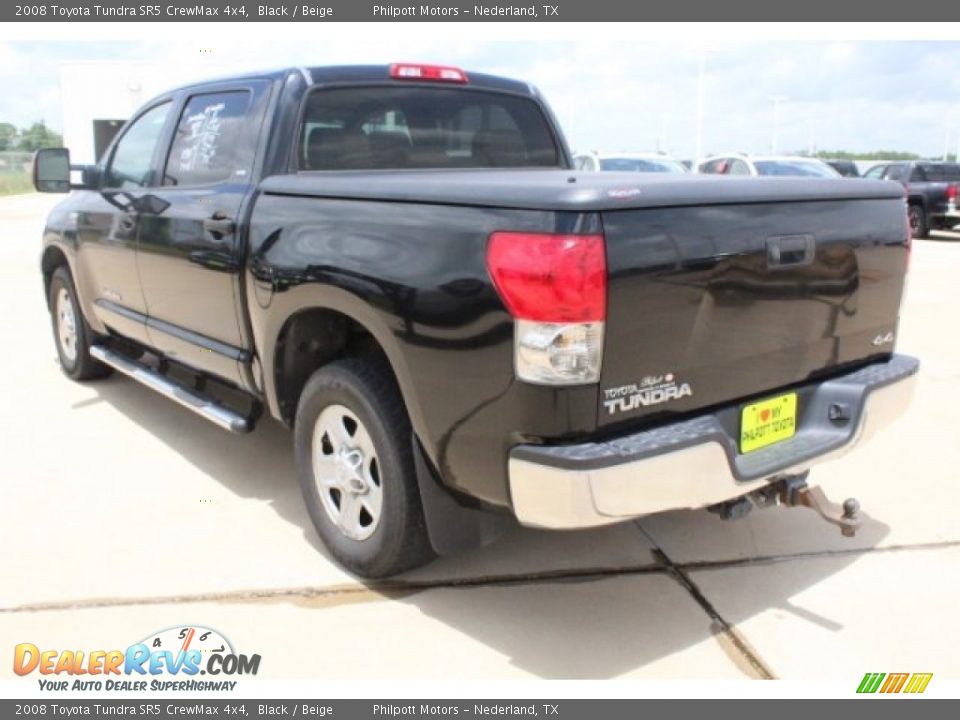 2008 Toyota Tundra SR5 CrewMax 4x4 Black / Beige Photo #6