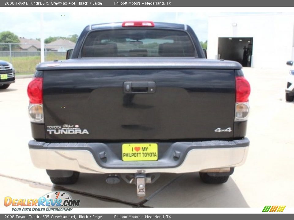 2008 Toyota Tundra SR5 CrewMax 4x4 Black / Beige Photo #7