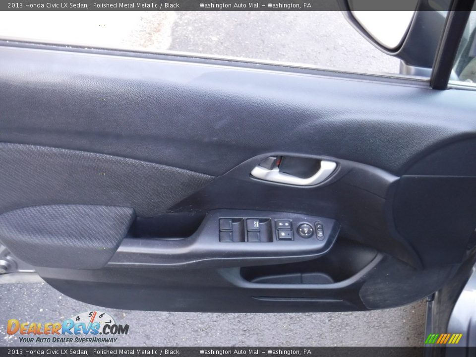 2013 Honda Civic LX Sedan Polished Metal Metallic / Black Photo #9
