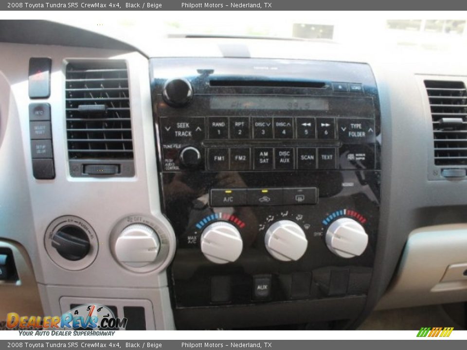 2008 Toyota Tundra SR5 CrewMax 4x4 Black / Beige Photo #16