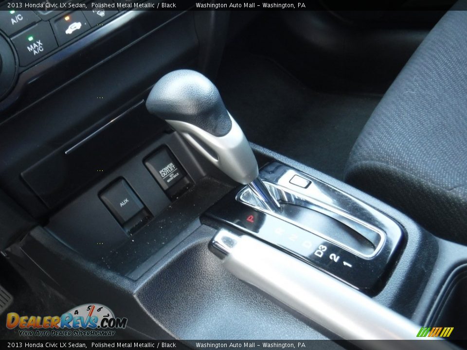 2013 Honda Civic LX Sedan Polished Metal Metallic / Black Photo #13