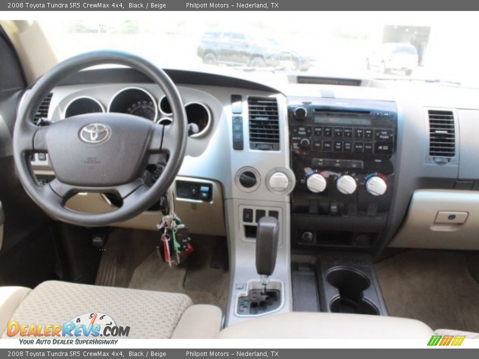 2008 Toyota Tundra SR5 CrewMax 4x4 Black / Beige Photo #23