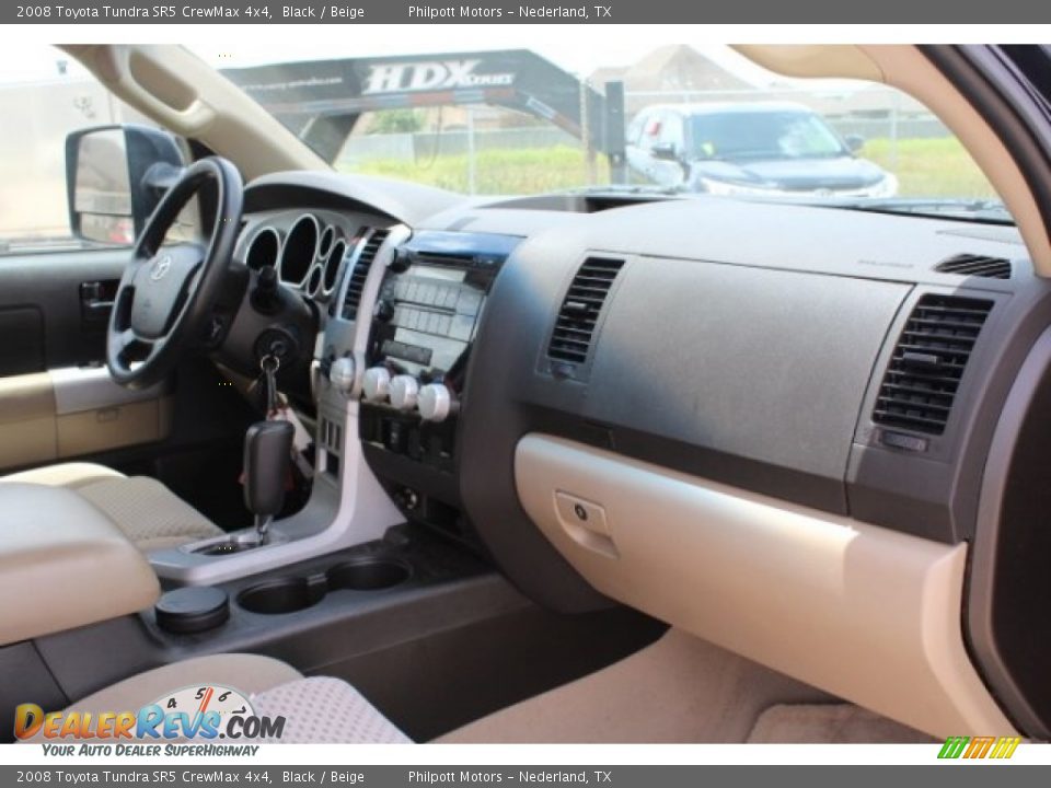 2008 Toyota Tundra SR5 CrewMax 4x4 Black / Beige Photo #28