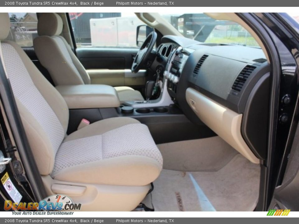 2008 Toyota Tundra SR5 CrewMax 4x4 Black / Beige Photo #29