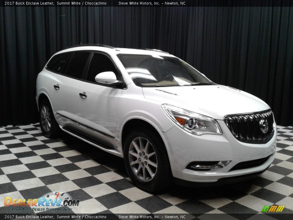 2017 Buick Enclave Leather Summit White / Choccachino Photo #4