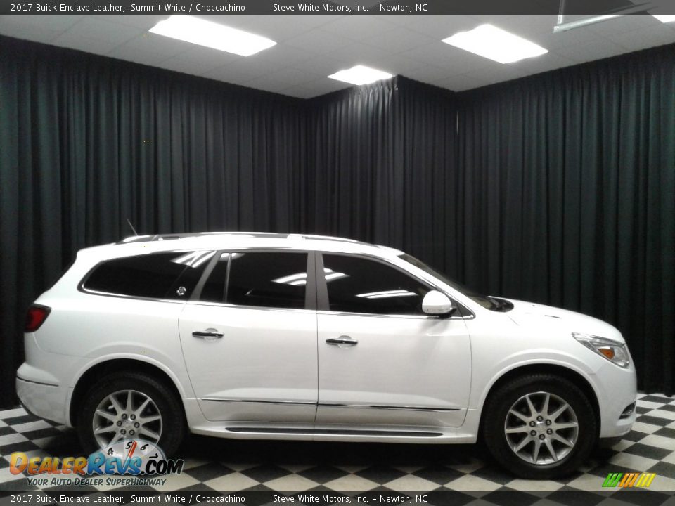 2017 Buick Enclave Leather Summit White / Choccachino Photo #5