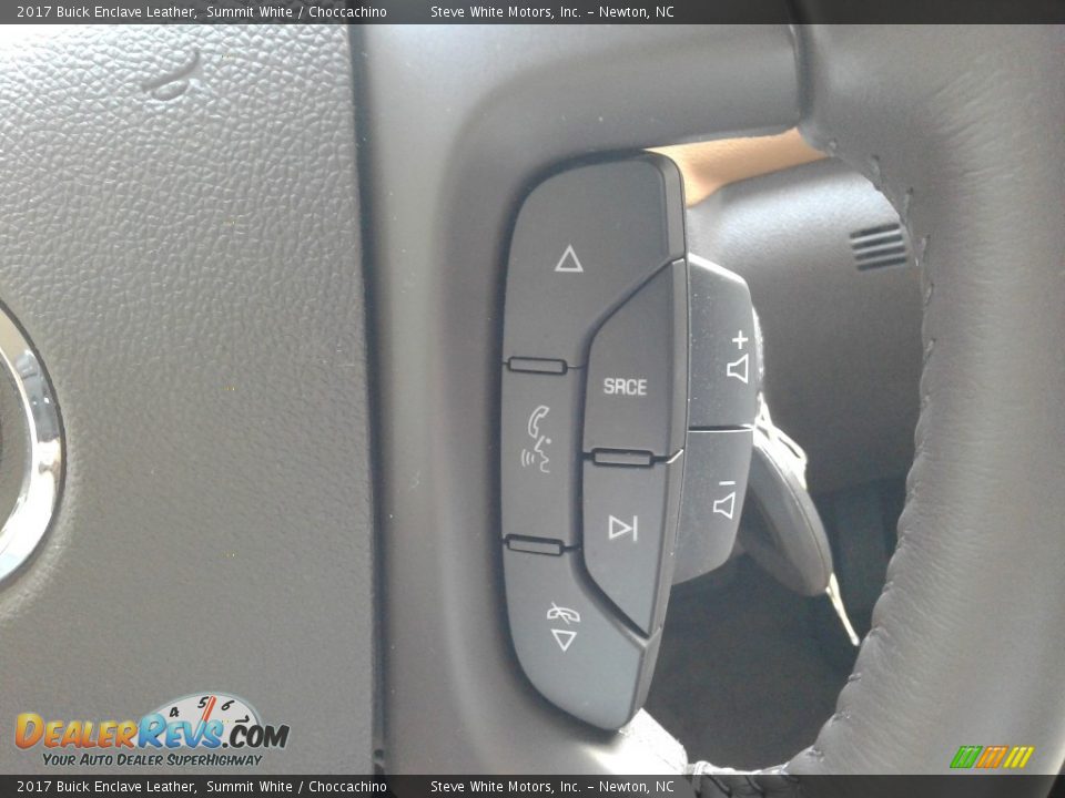 2017 Buick Enclave Leather Summit White / Choccachino Photo #22