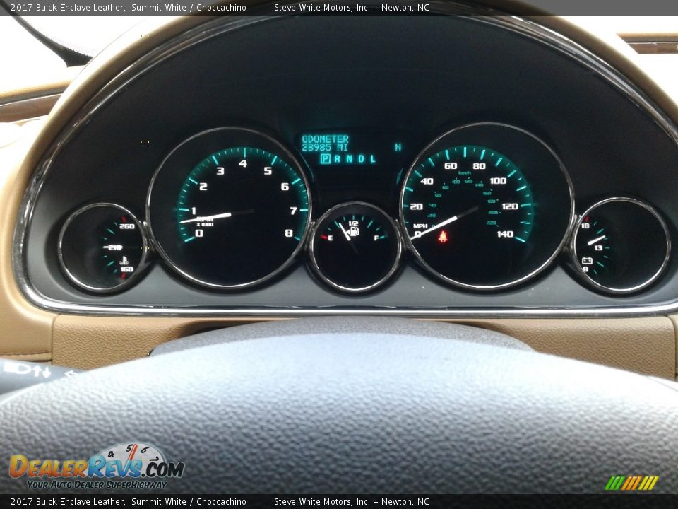2017 Buick Enclave Leather Summit White / Choccachino Photo #23