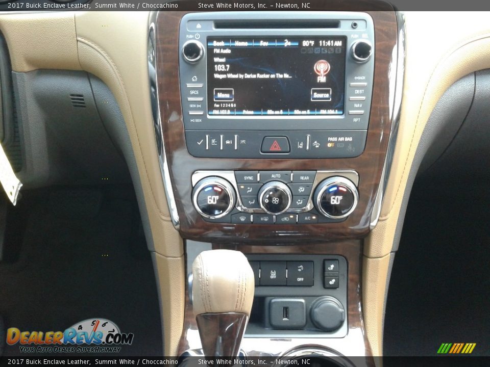 2017 Buick Enclave Leather Summit White / Choccachino Photo #24