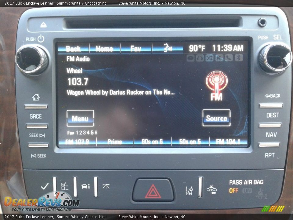 2017 Buick Enclave Leather Summit White / Choccachino Photo #25