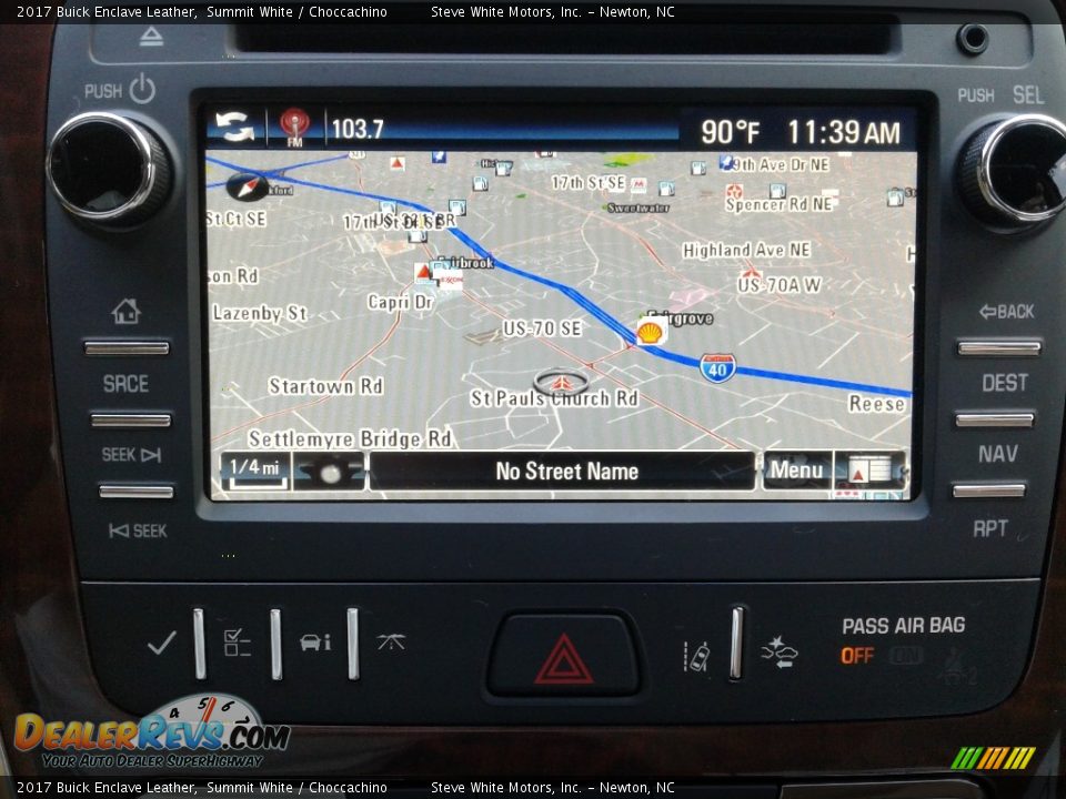 2017 Buick Enclave Leather Summit White / Choccachino Photo #27