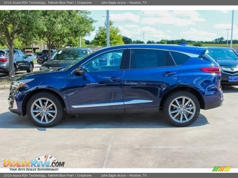2019 Acura RDX Technology Fathom Blue Pearl / Graystone Photo #4