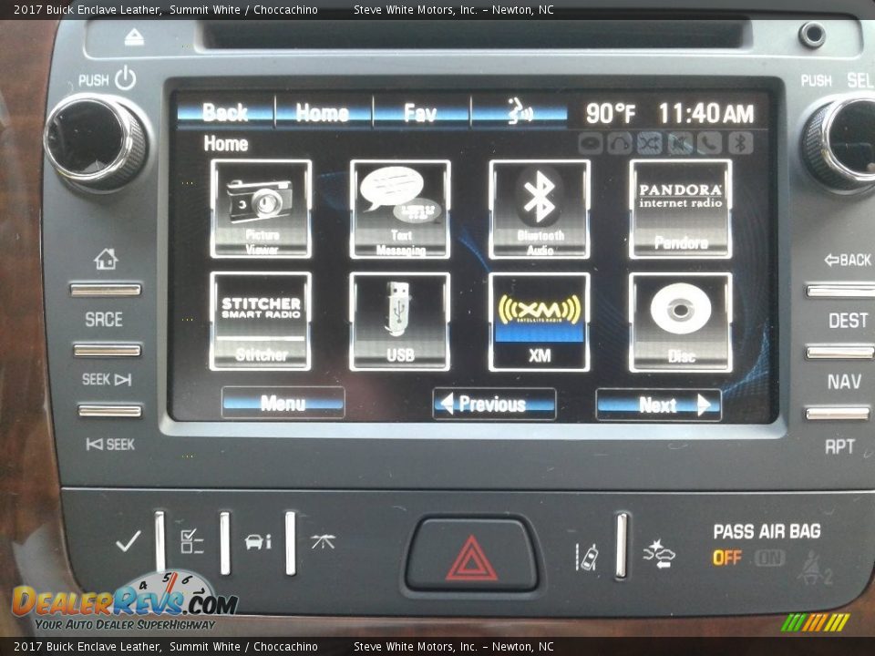 2017 Buick Enclave Leather Summit White / Choccachino Photo #29