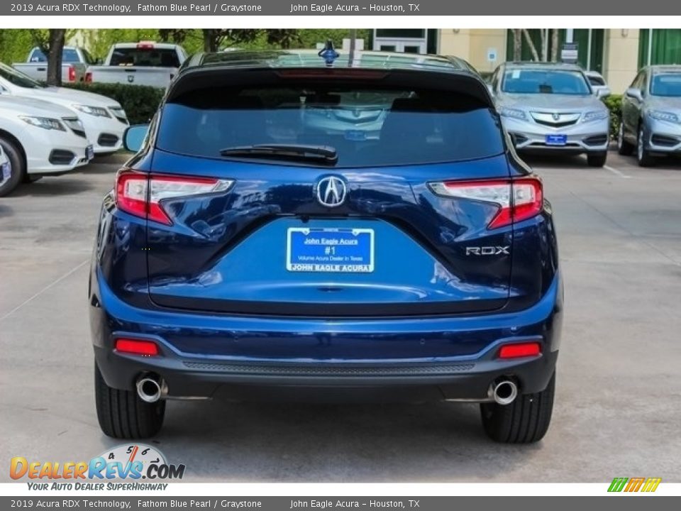 2019 Acura RDX Technology Fathom Blue Pearl / Graystone Photo #6