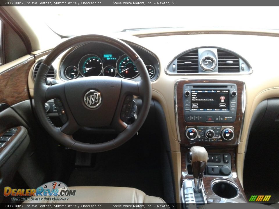 2017 Buick Enclave Leather Summit White / Choccachino Photo #33