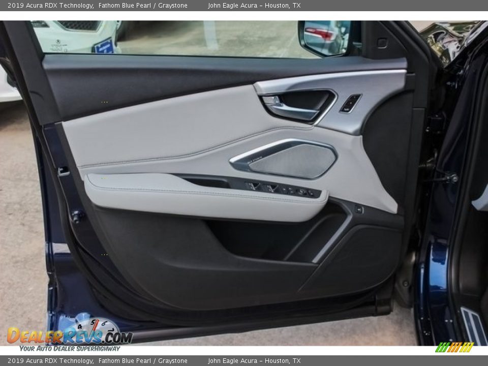 2019 Acura RDX Technology Fathom Blue Pearl / Graystone Photo #14