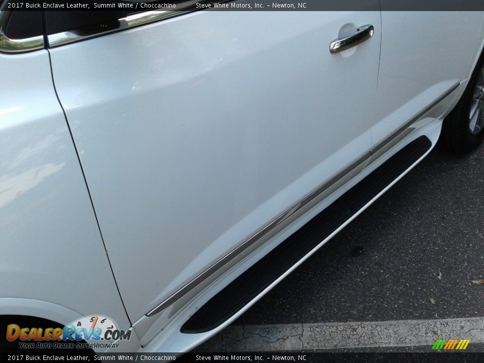 2017 Buick Enclave Leather Summit White / Choccachino Photo #34