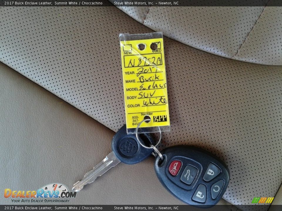 2017 Buick Enclave Leather Summit White / Choccachino Photo #35