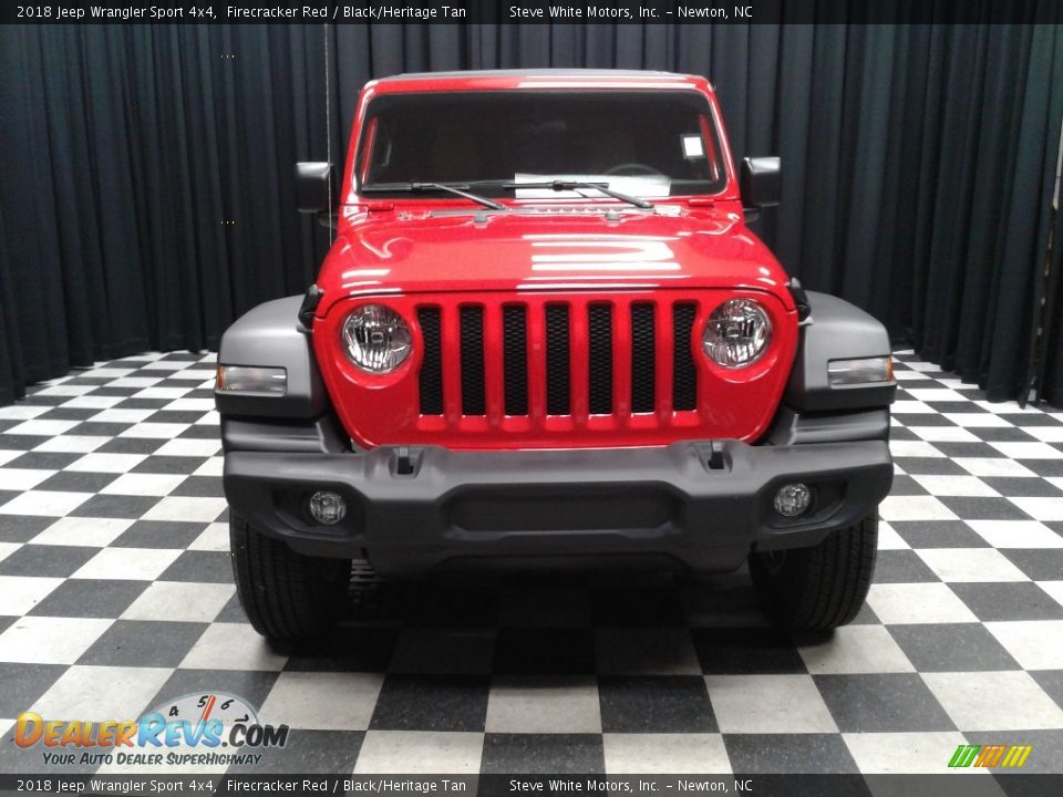 2018 Jeep Wrangler Sport 4x4 Firecracker Red / Black/Heritage Tan Photo #3