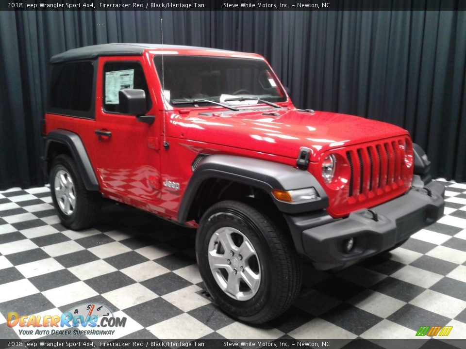 2018 Jeep Wrangler Sport 4x4 Firecracker Red / Black/Heritage Tan Photo #4