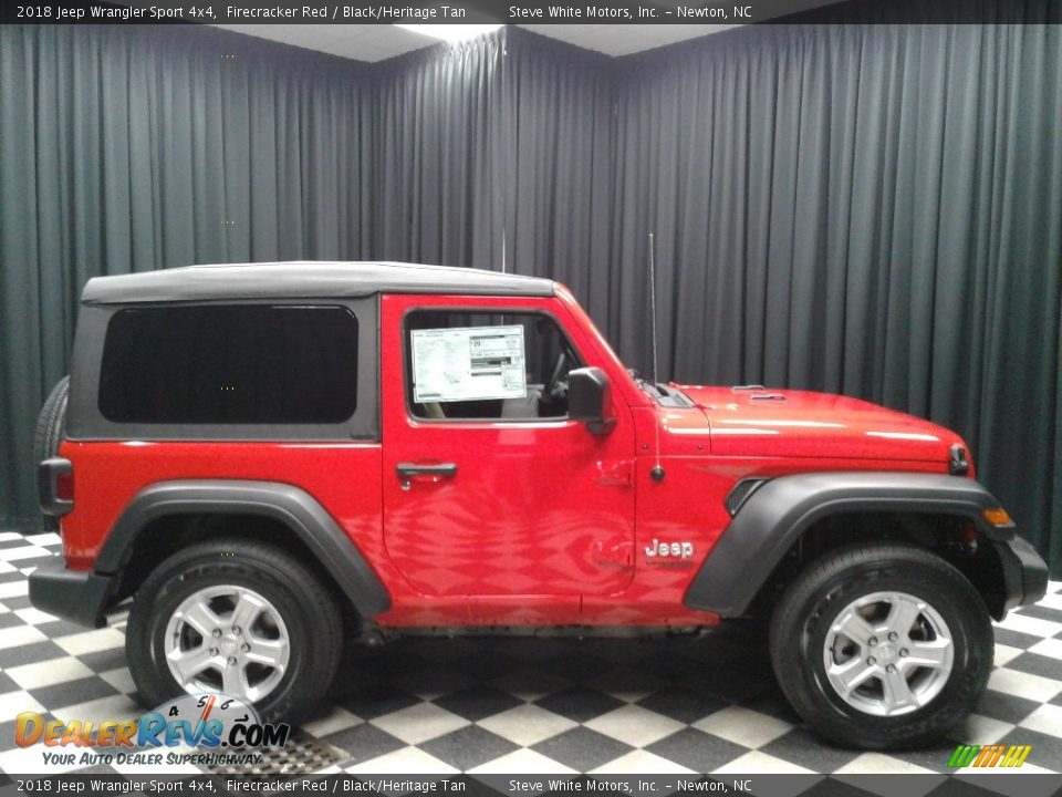 2018 Jeep Wrangler Sport 4x4 Firecracker Red / Black/Heritage Tan Photo #5