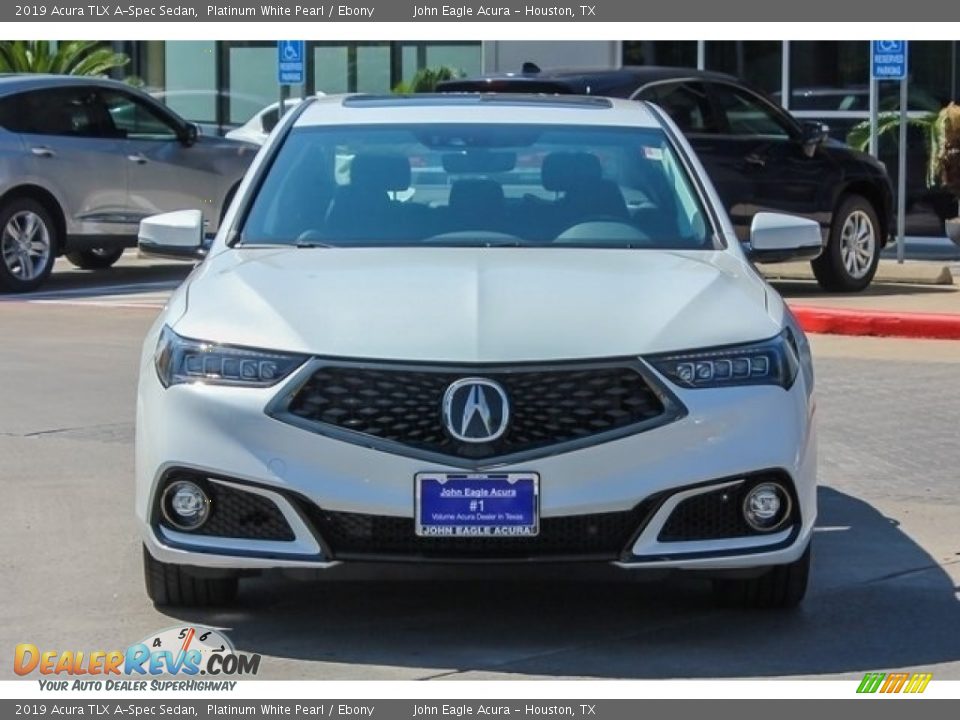 2019 Acura TLX A-Spec Sedan Platinum White Pearl / Ebony Photo #2