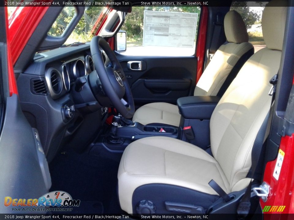 2018 Jeep Wrangler Sport 4x4 Firecracker Red / Black/Heritage Tan Photo #10