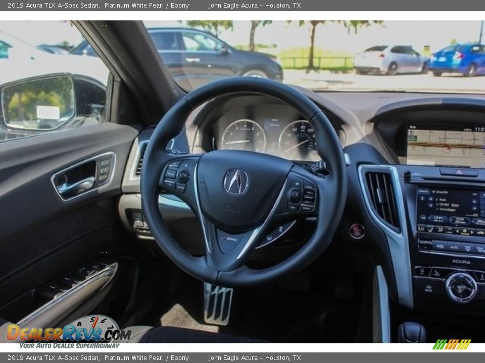 2019 Acura TLX A-Spec Sedan Platinum White Pearl / Ebony Photo #25