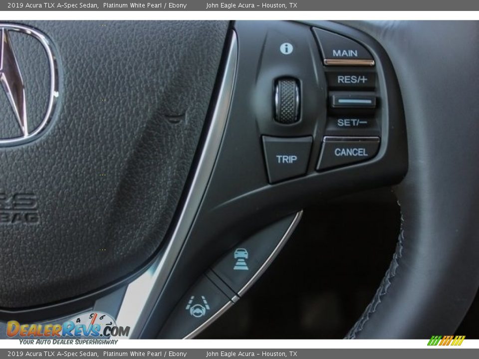 2019 Acura TLX A-Spec Sedan Platinum White Pearl / Ebony Photo #30
